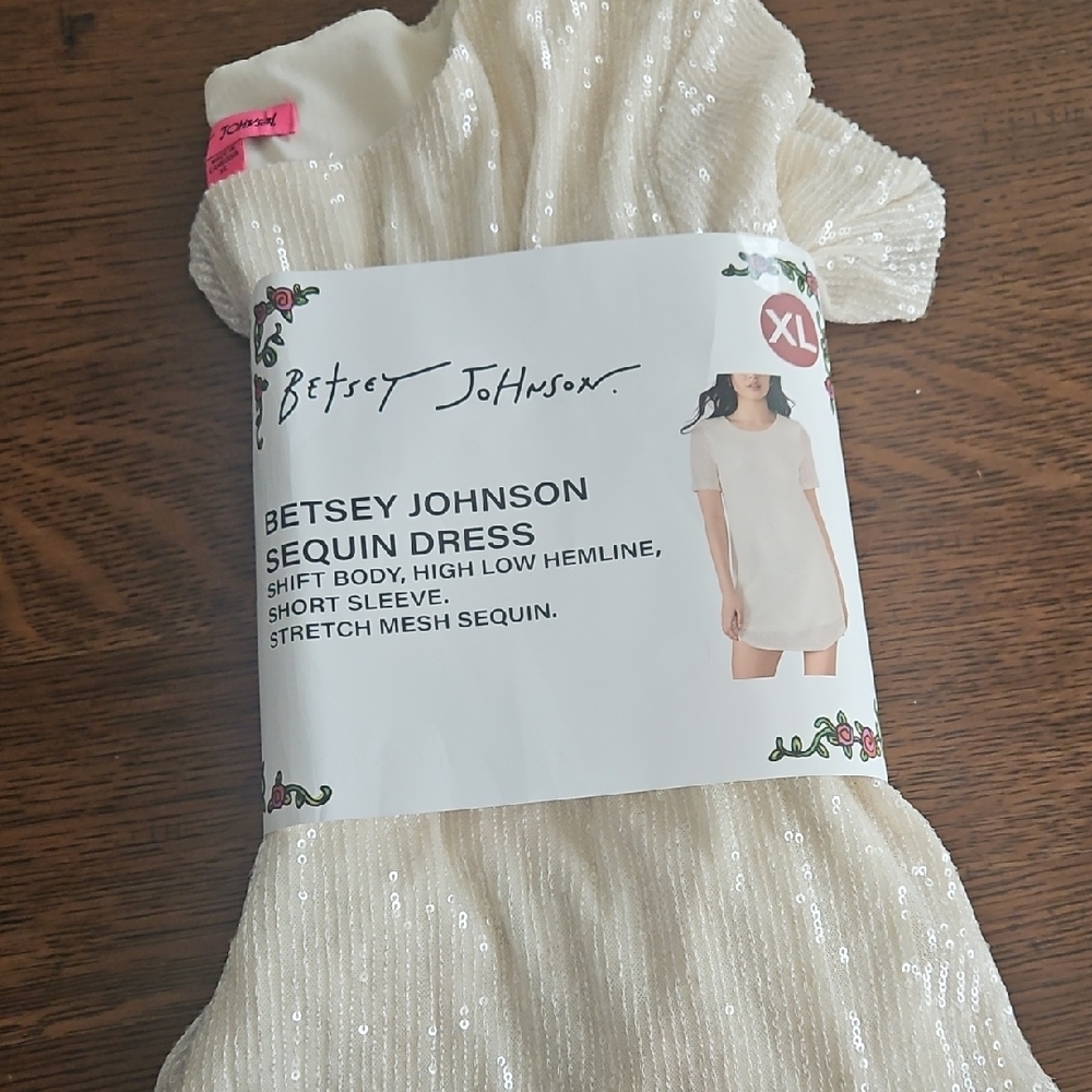 NWT Betsey Johnson XL Sequin Dress